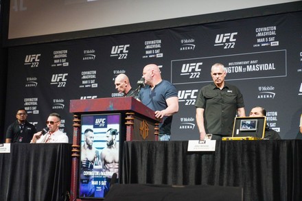 UFC 272: Covington vs Masvidal - Press Conference, Las Vegas, NV, LAS VEGAS, NV, United States - 03 Mar 2022