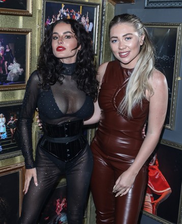 Amber Davies joined by celebrity audience at Cabaret All Stars, London, UK - 04 Mar 2022