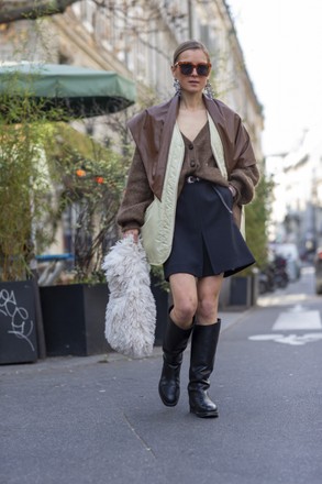 Street Style, Paris Fashion Week, Fall/Winter 2022/2023, Paris, France - 05 Mar 2022