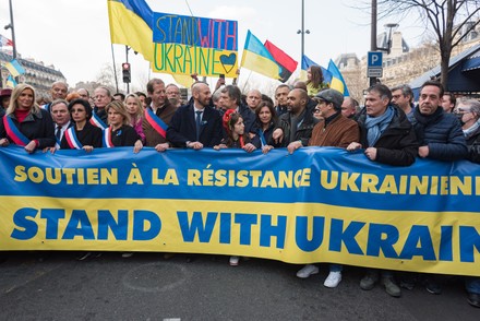 A March For Peace In Ukraine Is Held In Paris, France - 05 Mar 2022