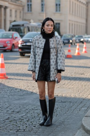 Street Style, Autumn Winter 2022, Paris Fashion Week, France - 08 Mar 2022