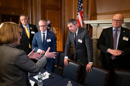 European ambassadors meet with Democratic United States senators to discuss the Russian invasion of Ukraine, Washington, Usa - 10 Mar 2022
