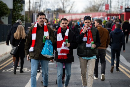 Brentford Fans Arrive Stadium Editorial Stock Photo - Stock Image
