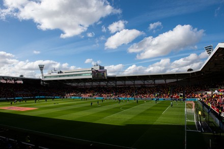 Brentford Fans Arrive Stadium Editorial Stock Photo - Stock Image