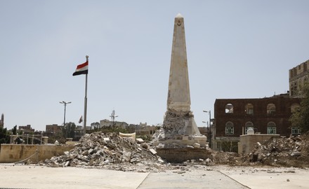 Houthis damage Turkish memorial cemetery in Sanaa, Yemen - 12 Mar 2022