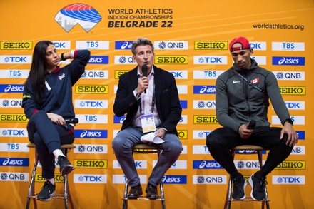 World Indoor Athletics Championships 2022 Press Conference, Stark Arena, Belgrade, Serbia - 17 Mar 2022