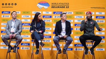 World Indoor Athletics Championships 2022 Press Conference, Stark Arena, Belgrade, Serbia - 17 Mar 2022