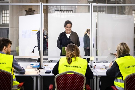 Dutch municipal elections, Amsterdam, Netherlands - 14 Mar 2022