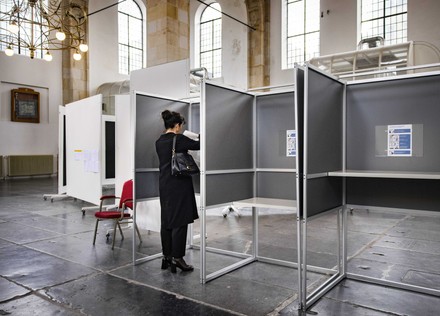 Dutch municipal elections, Amsterdam, Netherlands - 14 Mar 2022