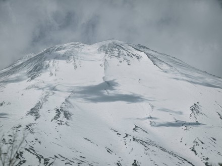 View Mount Fuji Summit Covered By Editorial Stock Photo - Stock Image ...