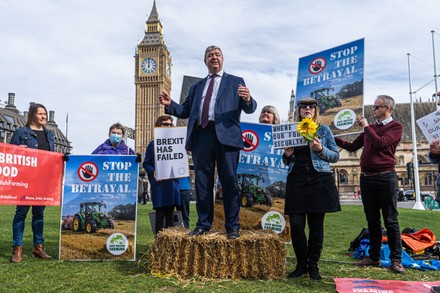 Save British food rally in Westminster, Westminster, London, UK - 15 Mar 2022