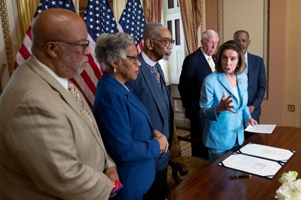 Speaker Pelosi holds bill enrollment for H.R. 55 the Emmett Till Antilynching Act, Washington, Usa - 16 Mar 2022
