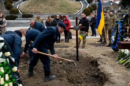 Four soldiers laid to rest folllowing Russian attack on the Yavoriv ...