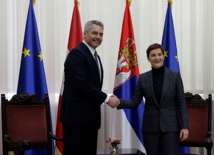 Austrian Chancellor Karl Nehammer visits Serbia, Belgrade - 17 Mar 2022