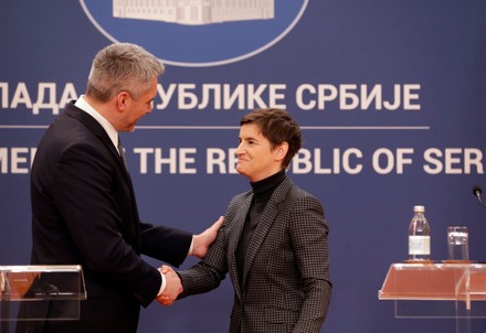 Austrian Chancellor Karl Nehammer visits Serbia, Belgrade - 17 Mar 2022
