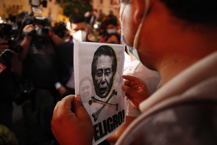 Protest against the release of former President Alberto Fujimori, Lima, Peru - 18 Mar 2022