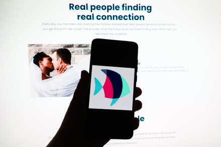 Plenty Fish App Logo Displayed On Editorial Stock Photo - Stock Image