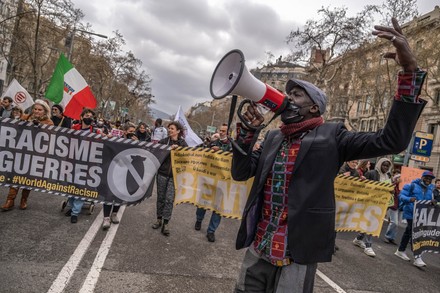 World Against Racism Banner Seen During Editorial Stock Photo - Stock ...