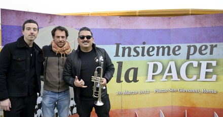 Concert for peace and against all wars in Rome, Italy - 20 Mar 2022