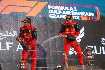 Ferrari F1 75 Carlos Sainz E Charles Leclerc 2022 Foto Editorial