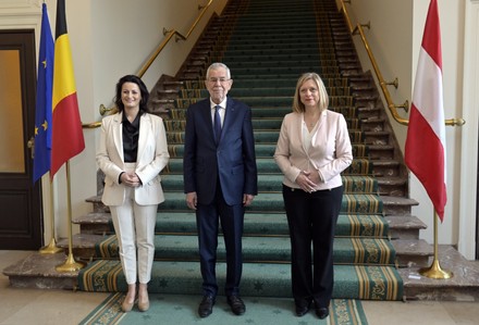 Royals Austrian President State Visit Monday, Brussels, Belgium - 21 Mar 2022