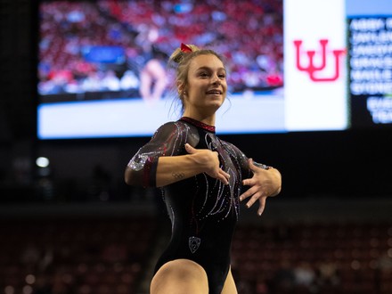 University Utah Gymnast Olympic Silver Medalist Editorial Stock Photo ...