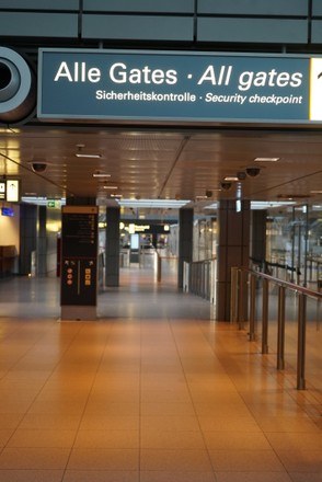 Strike of aviation security personnel, Hamburg, Germany - 22 Mar 2022