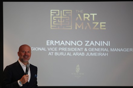 First art exhibition on Burj Al-Arab Jumeirah helipad in Dubai, United Arab Emirates - 23 Mar 2022
