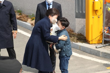 Former South Korean president Park Geun-hye returns home, Daegu, Korea - 24 Mar 2022