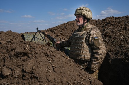 Ukrainian Soldier Trench He Take His Editorial Stock Photo - Stock ...