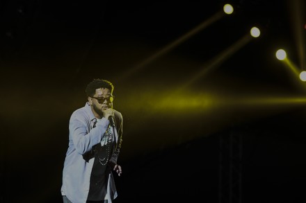 Brazilian Rapper Emicida Performs During Concert Editorial Stock Photo ...