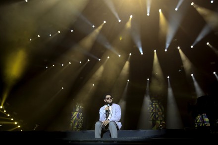 Brazilian Rapper Emicida Performs During Concert Editorial Stock Photo ...