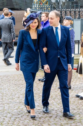 Sophie Winkleman and Lord Frederick Windsor at the Memorial Service of Thanksgiving for the life of Prince Philip, Prince Philip at Westminster Abbey in London, UK.