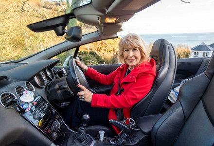 Jennie Bond in her car, Devon, UK - 02 Dec 2021