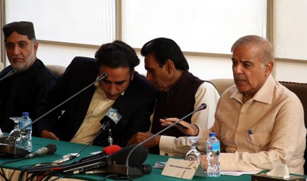 Pakistan opposition parties press conference in Islamabad - 30 Mar 2022