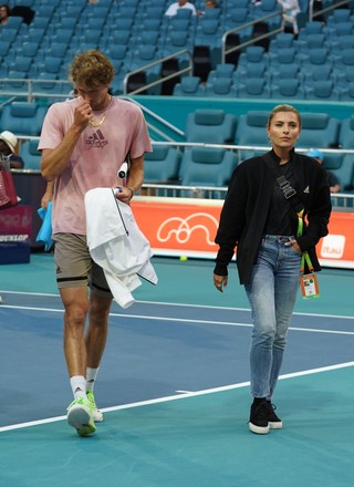 Alexander Zverev His Girlfriend Sophia Thomalla Editorial Stock Photo ...