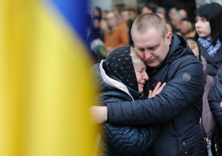 Funeral Ceremony For Ukrainian Soldiers In Lviv, Ukraine - 31 Mar 2022 ...