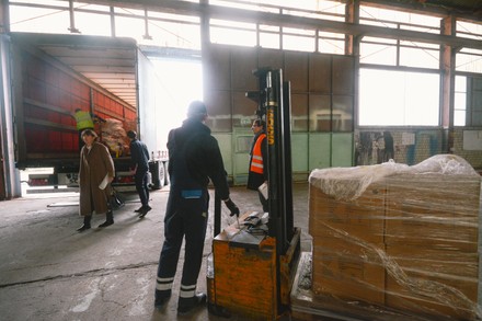 Relief Goods Leave For Kyiv From Cologne, Germany - 31 Mar 2022