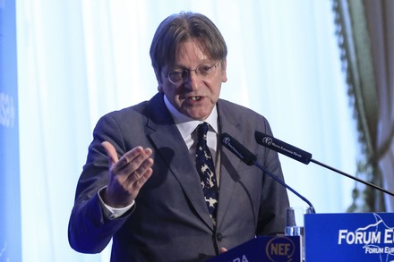Guy Verhofstadt in Madrid, Spain - 01 Apr 2022