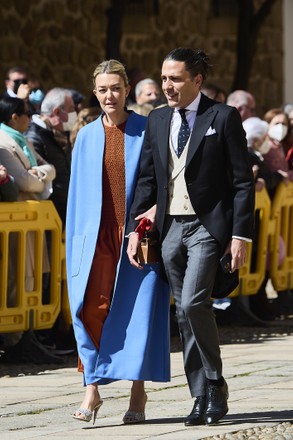 Isabelle Junot and Alvaro Falco, Wedding Attendees, Plasencia, Spain - 02 Apr 2022