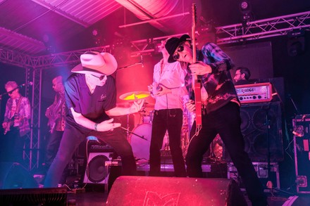 British acid country band Alabama 3 performs in Southampton, UK - 01 Apr 2022