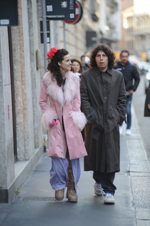 Chiara Scelsi takes a walk with her boyfriend Gianmaria Coccoluto, Milan, Italy - 04 Apr 2022