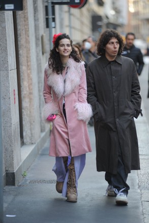 Chiara Scelsi takes a walk with her boyfriend Gianmaria Coccoluto, Milan, Italy - 04 Apr 2022