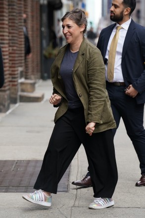 Mayim Bialik at 'The Late Show with Stephen Colbert,' New York, USA ...