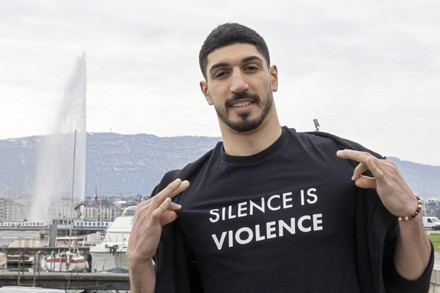 Enes Kanter Freedom at the Geneva summit for Human Rights, Switzerland - 05 Apr 2022