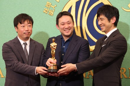 Academy Awards winning movie "Drive My Car" director, producer and actor hold a press conference, Tokyo, Japan - 05 Apr 2022