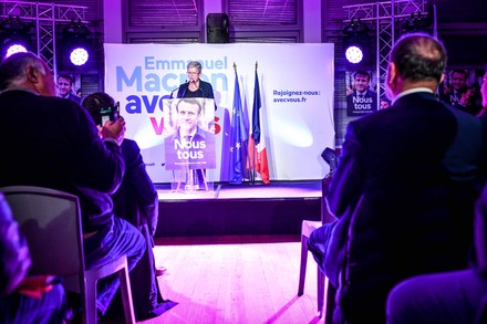 Public meeting in support of Emmanuel Macron in Bordeaux, france - 07 Apr 2022