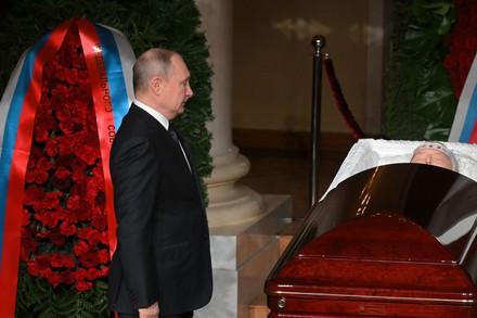 Farewell ceremony for LDPR leader Vladimir Zhirinovsky, Moscow, Russian Federation - 08 Apr 2022