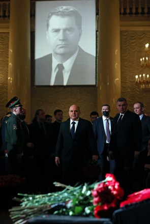 Farewell ceremony for the LDPR leader Vladimir Zhirinovsky, Moscow, Russian Federation - 08 Apr 2022