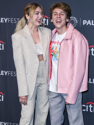 Peyton List Jacob Bertrand Arrive 2022 Editorial Stock Photo - Stock